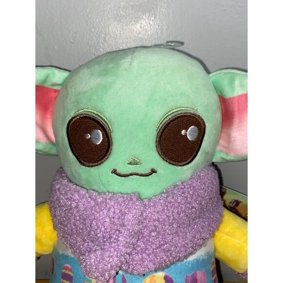 Star Wars The Mandalorian Grogu Plush Doll Stuffed Animal Baby Yoda Easter - Picture 2 of 11